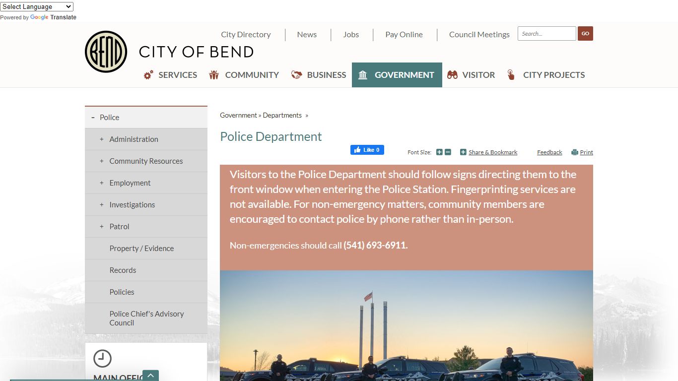 Police Department | City of Bend - Bend, Oregon